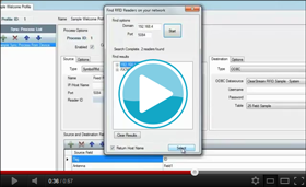 See a clip of an RFID asset audit using the Motorola FX7400 and Clearstream RFID.